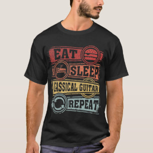 Camiseta Repetir la guitarra clásica del sueño