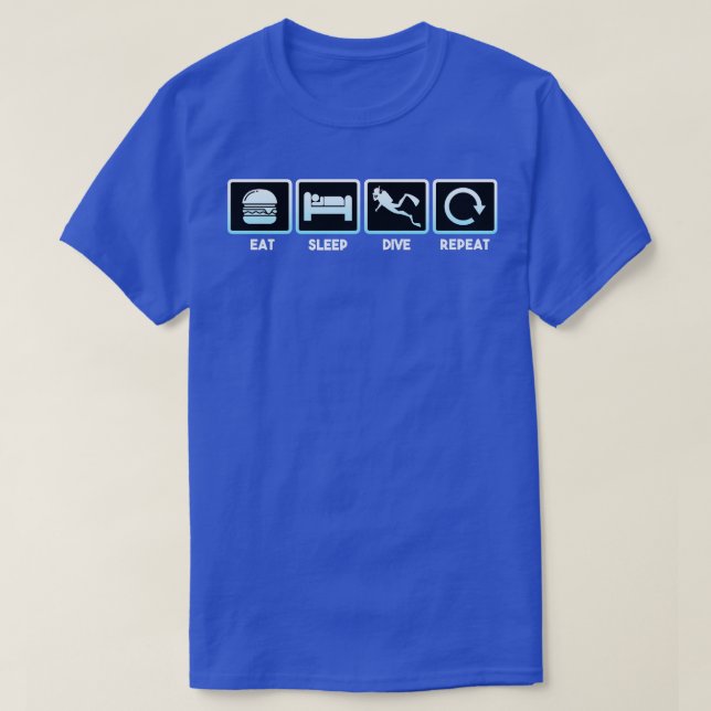 Camiseta Repetir la inmersión del sueño (Diseño del anverso)