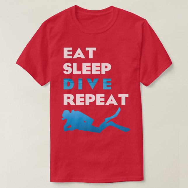 Camiseta Repetir la inmersión del sueño (Diseño del anverso)
