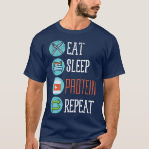 Camiseta Repetir la proteína del sueño