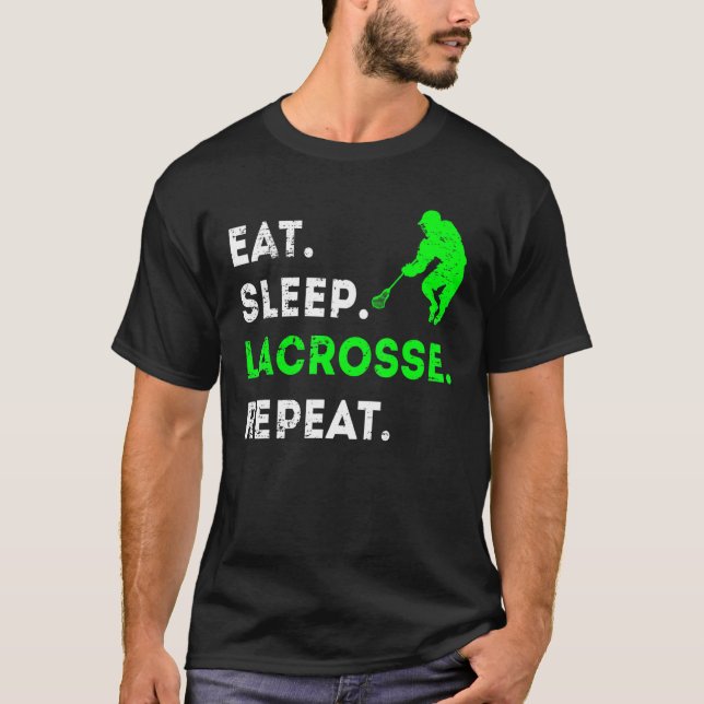 Camiseta Repetir la repetición de lacrosía del sueño (Anverso)