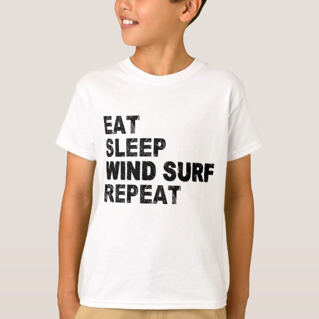 Camiseta Repetir la Surf Eat Sleep Wind (Anverso)