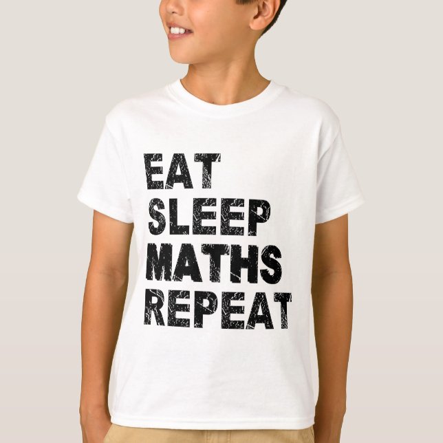 Camiseta Repetir las matemáticas del sueño (Anverso)