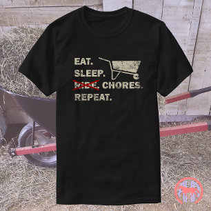 Camiseta Repetir las tareas de sueño Gracioso regalo de c