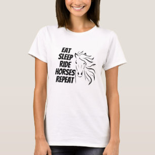 Camiseta Repetir los caballos de los caballos de los que du