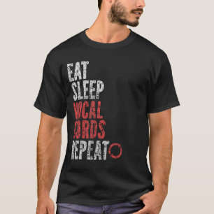 Camiseta Repetir los cables vocales de sueño de sueño