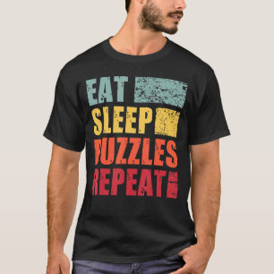 Camiseta Repetir los rompecabezas de sueño