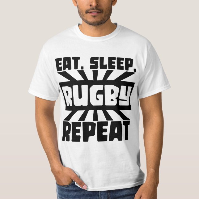Camiseta repetir rugby de sueño (Anverso)