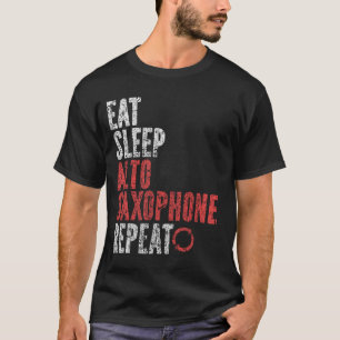 Camiseta Repetir saxofón de Eee Sleep Alto