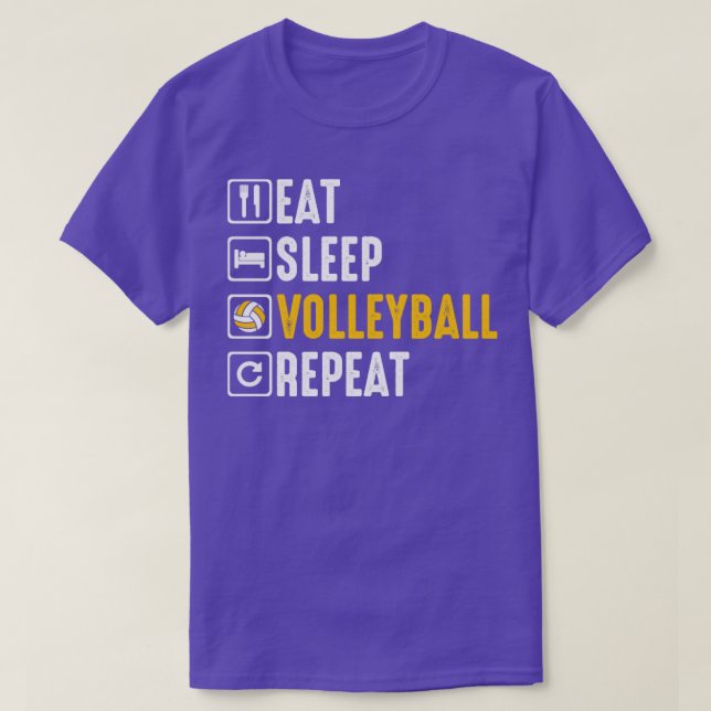 Camiseta Repetir voleibol de sueño (Diseño del anverso)