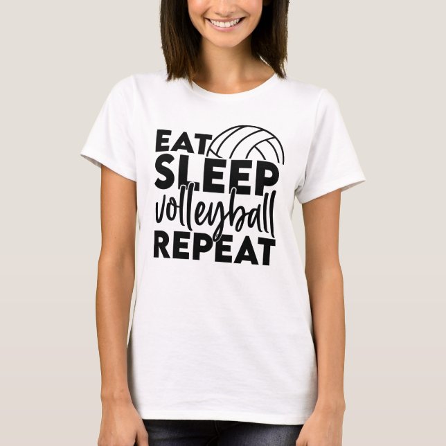 Camiseta Repetir voleibol de sueño (Anverso)