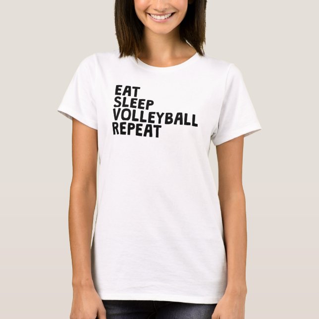 Camiseta Repetir voleibol de sueño (Anverso)