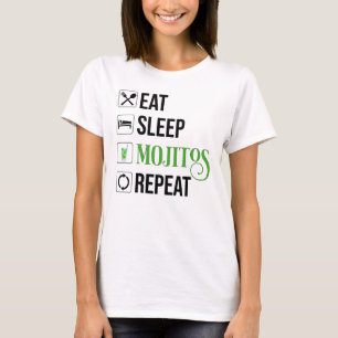 Camiseta Repita con Mojitos de sueño de descanso