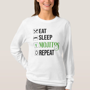 Camiseta Repita con Mojitos de sueño de descanso