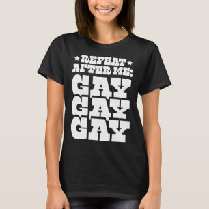 Camiseta Repita conmigo gay Liberal Florida LGBTQ Ally Pri