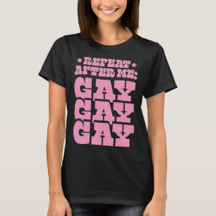 Camiseta Repita conmigo gay Liberal Florida LGBTQ Ally Pri