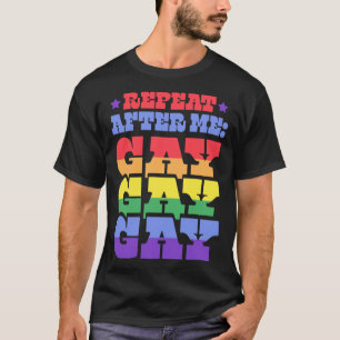Camiseta Repita conmigo gay Liberal Florida LGBTQ Ally Pri