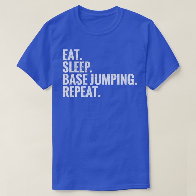Camiseta Repita de salto de base de sueño de comedor (Diseño del anverso)