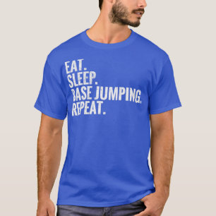 Camiseta Repita de salto de base de sueño de comedor