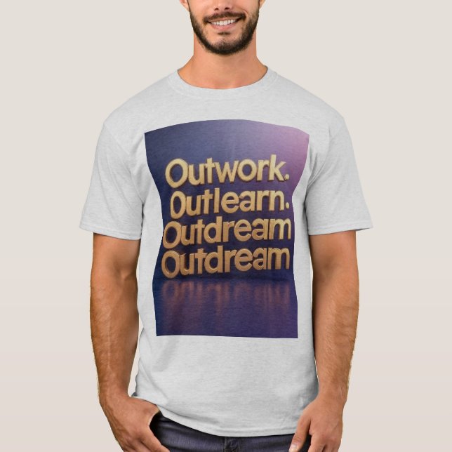 Camiseta "Repita la grandeza: Escurrimiento. Sobreaprender. (Anverso)