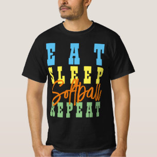 CAMISETA REPITE EL SOFTBALL DE DORMIR