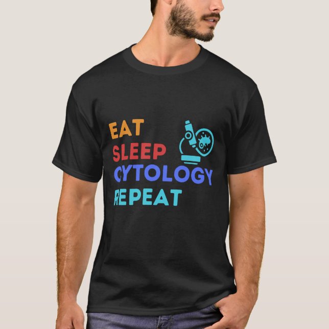 Camiseta REPITE LA CITOLOGÍA DE DORMIR - #lablife (Anverso)