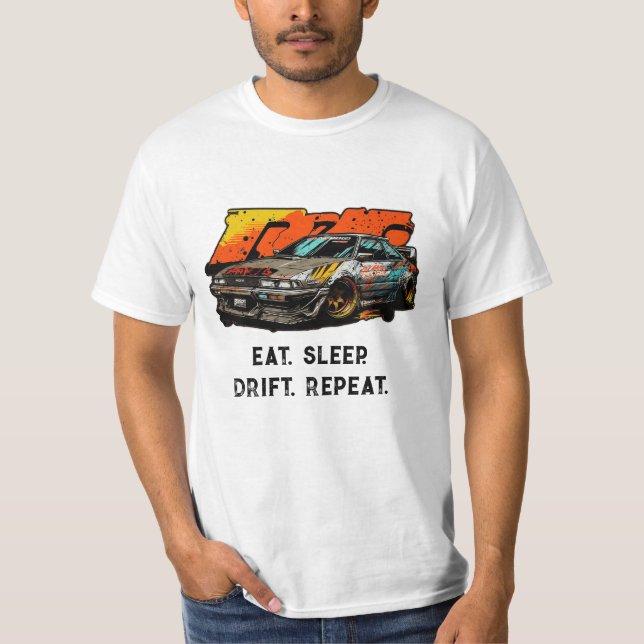 Camiseta Repite la deriva del sueño. Extremo del jdm de coc (Anverso)