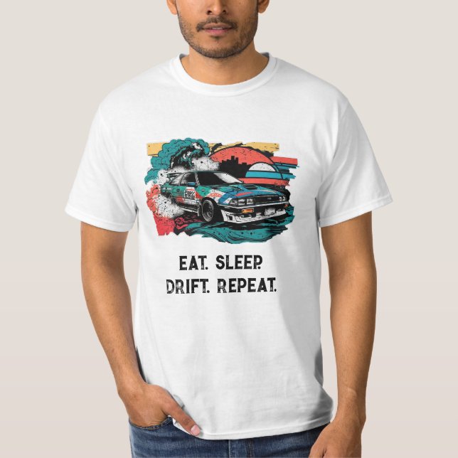 Camiseta Repite la deriva del sueño. Extremo del jdm de coc (Anverso)