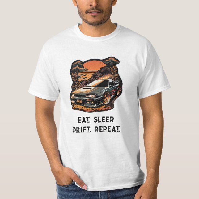 Camiseta Repite la deriva del sueño. Extremo del jdm de coc (Anverso)
