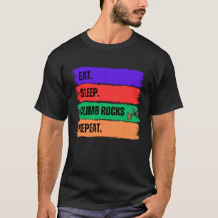 CAMISETA REPITE LA REPETICIÓN DE LAS ROCAS DEL CLIMA DE DOR