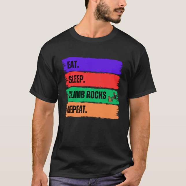 CAMISETA REPITE LA REPETICIÓN DE LAS ROCAS DEL CLIMA DE DOR (Anverso)