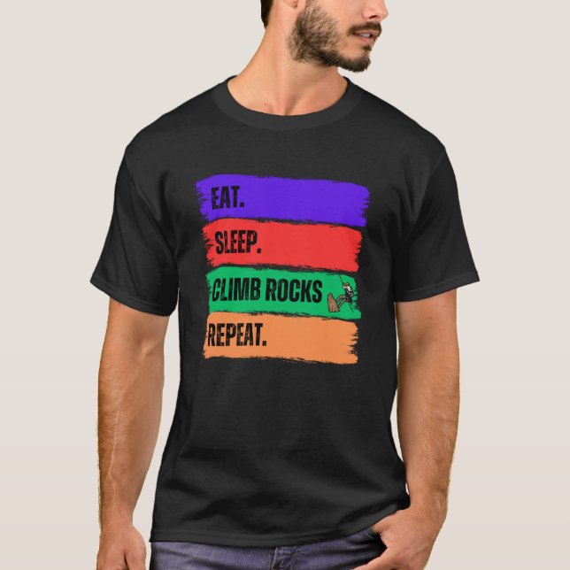 CAMISETA REPITE LA REPETICIÓN DE LAS ROCAS DEL CLIMA DE DOR (Anverso)