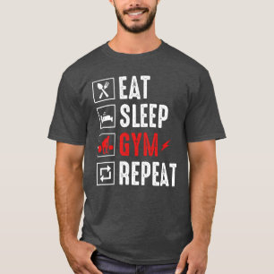 Camiseta Repite T-Shirt en el gimnasio del sueño
