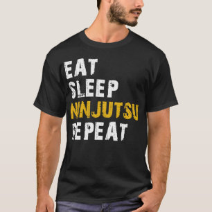 Camiseta repitiendo ninjutsu del sueño de comer