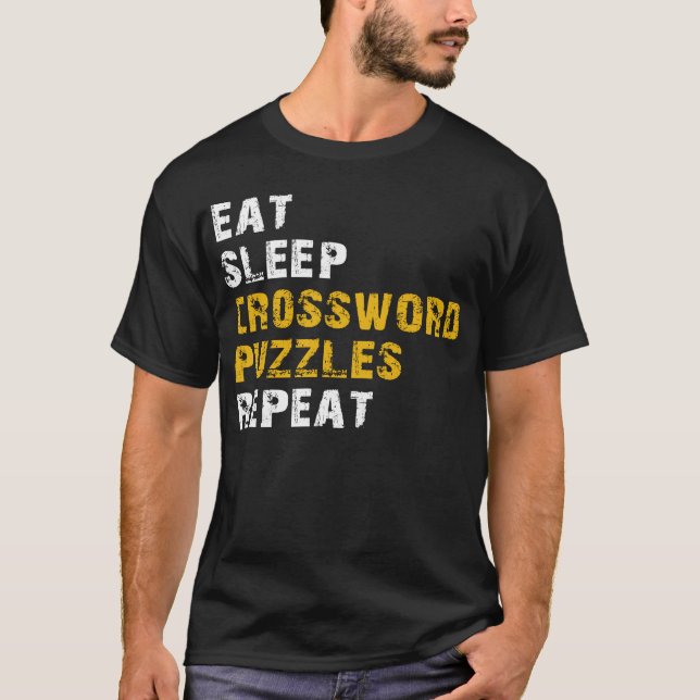Camiseta repitiendo rompecabezas de durmiente (Anverso)