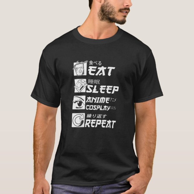Camiseta Repito de anime al sueño de comer, animegao Kiguru (Anverso)