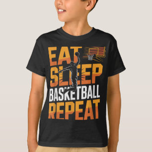 Camiseta Repito de Básquetbol de sueño, jugador, niños, Chi