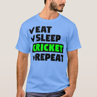 Camiseta Repito de críquet dormido