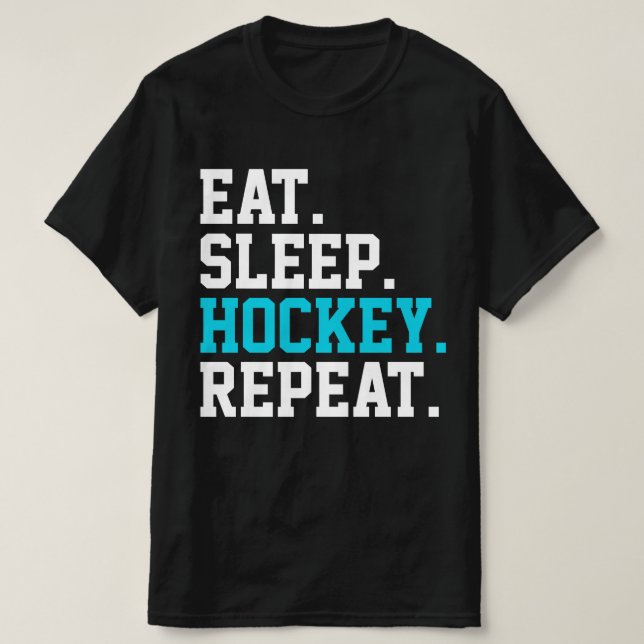 Camiseta Repito de hockey sobre césped para dormir para los (Diseño del anverso)
