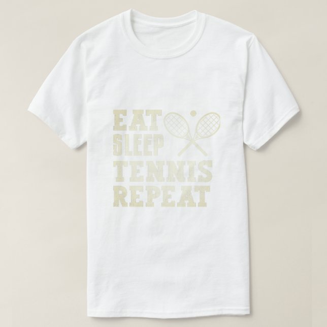 Camiseta Repito de tenis de sueño (Diseño del anverso)