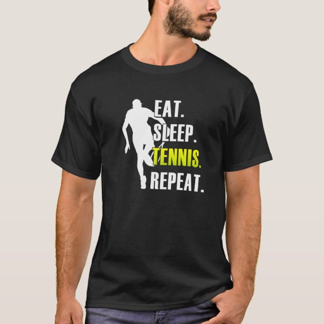 Camiseta Repito de tenis para dormir a los hombres - Gracio (Anverso)