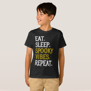 Camiseta Repito de vibraciones espeluznantes del sueño del 