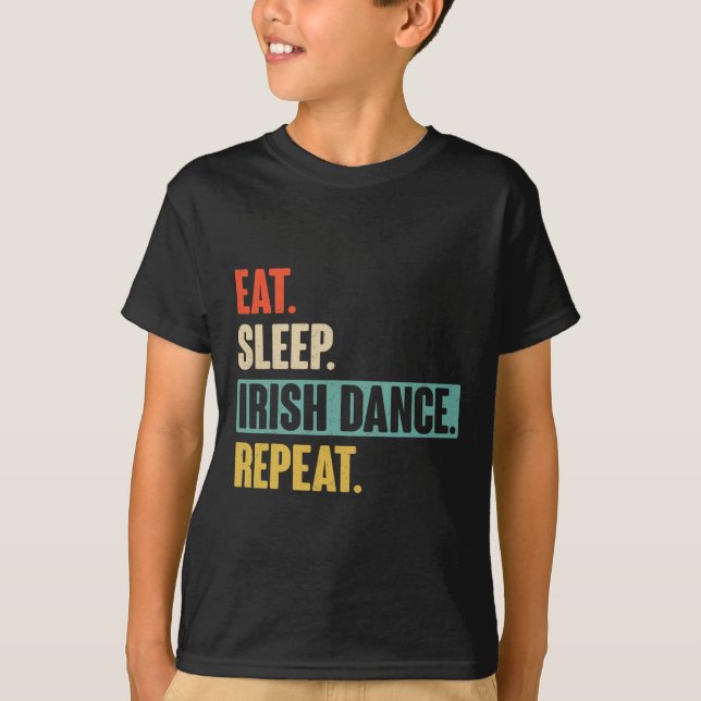Camiseta Repito irlandés de baile de sueño ininterrumpido - (Anverso)