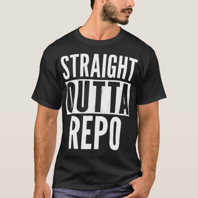 Camiseta REPO Straight Outta Funny (Anverso)