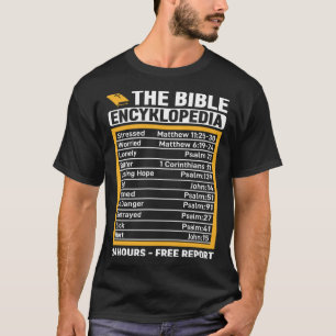 Camiseta Reporte gratuito de la Enciklopedia Biblia las 24 