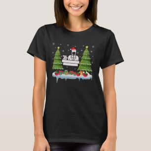 Camiseta Reportero de la corte Navidad Hombres que iluminan