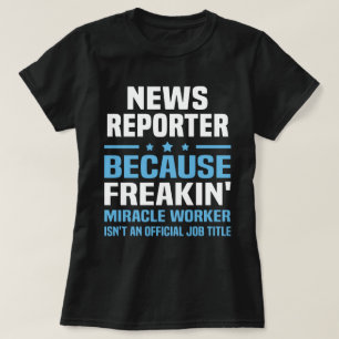 Camiseta Reportero de noticias