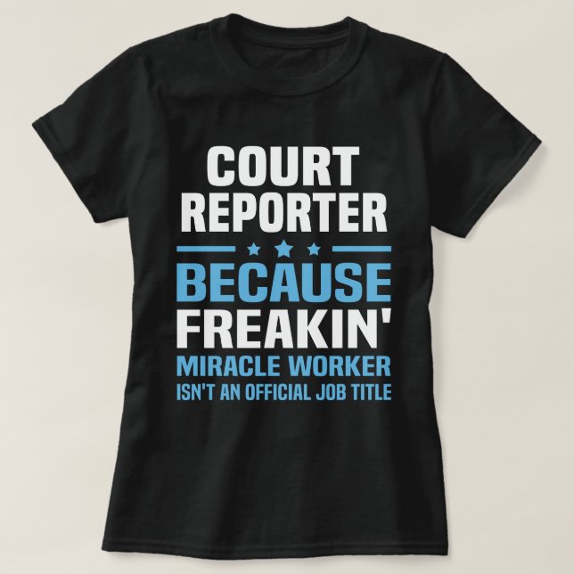 Camiseta Reportero judicial (Diseño del anverso)