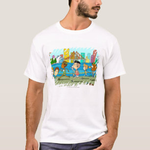 Camiseta Reporteros de la TV con los micrófonos en la raza