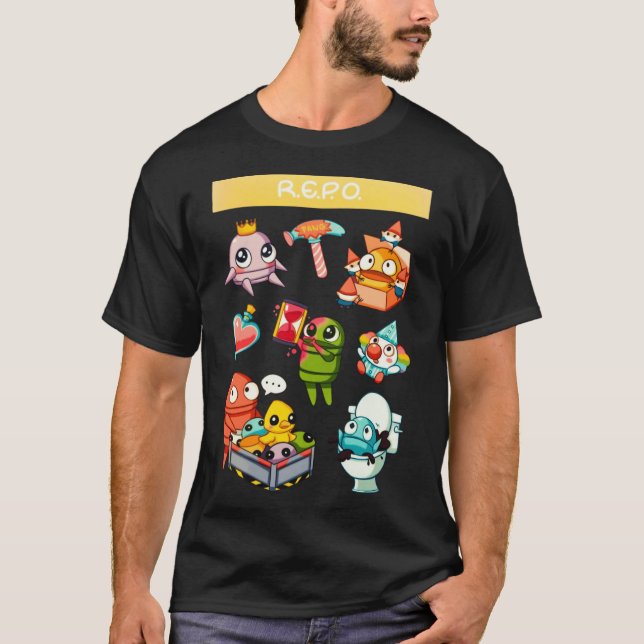 Camiseta Repositorio divertido retro (Anverso)